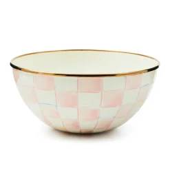 Fall Entertaining|Serveware|MacKenzie-Childs Rosy Check Small Everyday Bowl