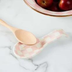Spring|Kitchen Utensils & Tools|MacKenzie-Childs Rosy Check Spoon Rest