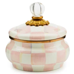 Spring|Bath & Bath Accessories|MacKenzie-Childs Rosy Check Squashed Pot
