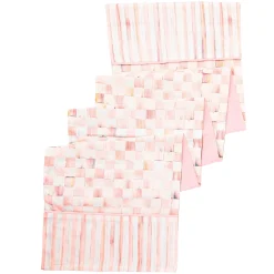 Fall Entertaining|Kitchen & Table Linens|MacKenzie-Childs Rosy Check Table Runner