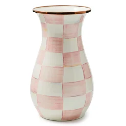Room Accents|Fall Entertaining|MacKenzie-Childs Rosy Check Tall Vase