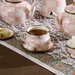 The Coffee Shop|Fall Entertaining|MacKenzie-Childs Rosy Check Teacup