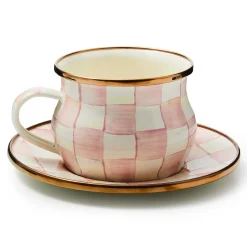 The Coffee Shop|Fall Entertaining|MacKenzie-Childs Rosy Check Teacup