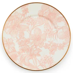 Easter|Spring|MacKenzie-Childs Rosy English Garden Enamel Salad/Dessert Plate
