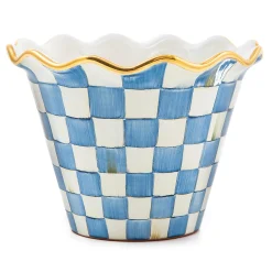 Spring|The Fall Shop|MacKenzie-Childs Royal Check 8 Ceramic Garden Pot