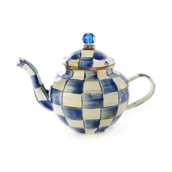The Coffee Shop|Serveware|MacKenzie-Childs Royal Check 4 Cup Teapot