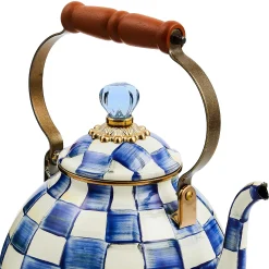 Tea Kettles|MacKenzie-Childs Royal Check 3 Quart Tea Kettle