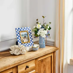 Room Accents|MacKenzie-Childs Royal Check 5 x 7 Frame