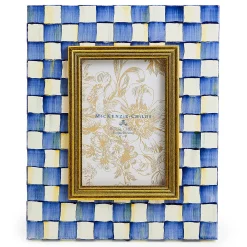 Room Accents|MacKenzie-Childs Royal Check 4 x 6 Frame