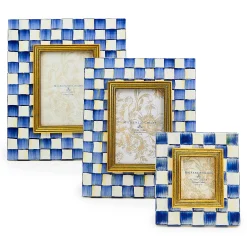 Room Accents|MacKenzie-Childs Royal Check 4 x 6 Frame