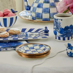 Bar Entertaining|Serveware|MacKenzie-Childs Royal Check Appetizer Plates, Set of 4