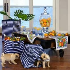Drinkware|Bar Entertaining|MacKenzie-Childs Royal Check Beverage Hostess