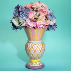 Spring|Greenery & Florals|MacKenzie-Childs Royal Check Blue Hydrangea