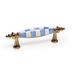 Finishing Touches|Room Accents|MacKenzie-Childs Royal Check Brass Drawer Pull