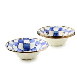 Kitchen & Dining Sets|Dinnerware & Flatware|MacKenzie-Childs Royal Check Breakfast Bowls, Set of 4