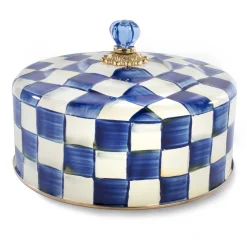 Serveware|MacKenzie-Childs Royal Check Cake Carrier