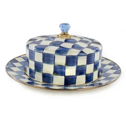 Serveware|MacKenzie-Childs Royal Check Cake Carrier