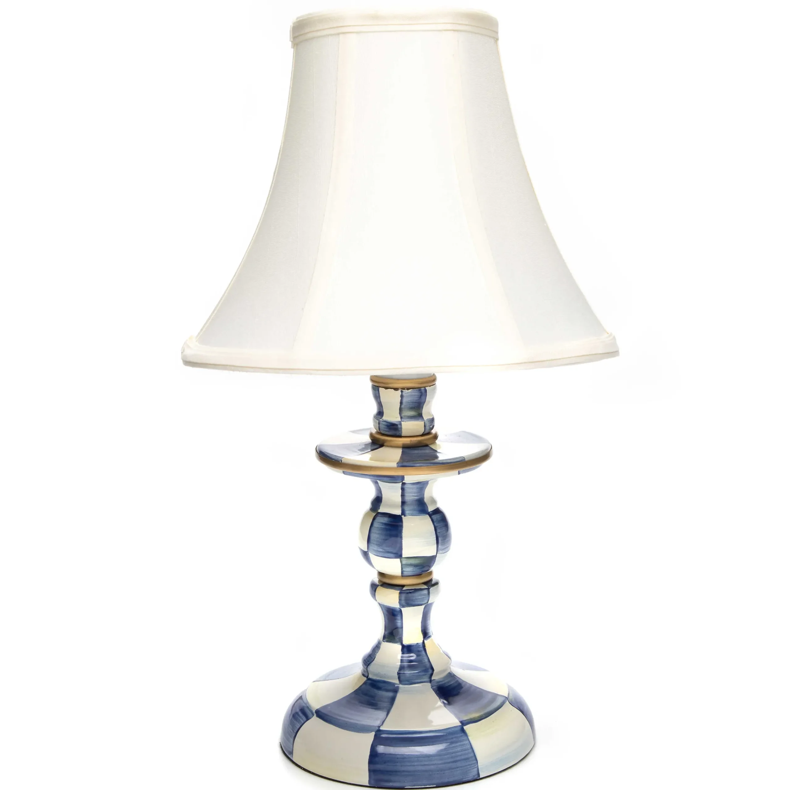 Lighting|MacKenzie-Childs Royal Check Candlestick Lamp