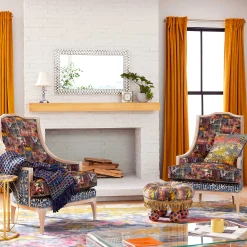 Lighting|MacKenzie-Childs Royal Check Candlestick Lamp