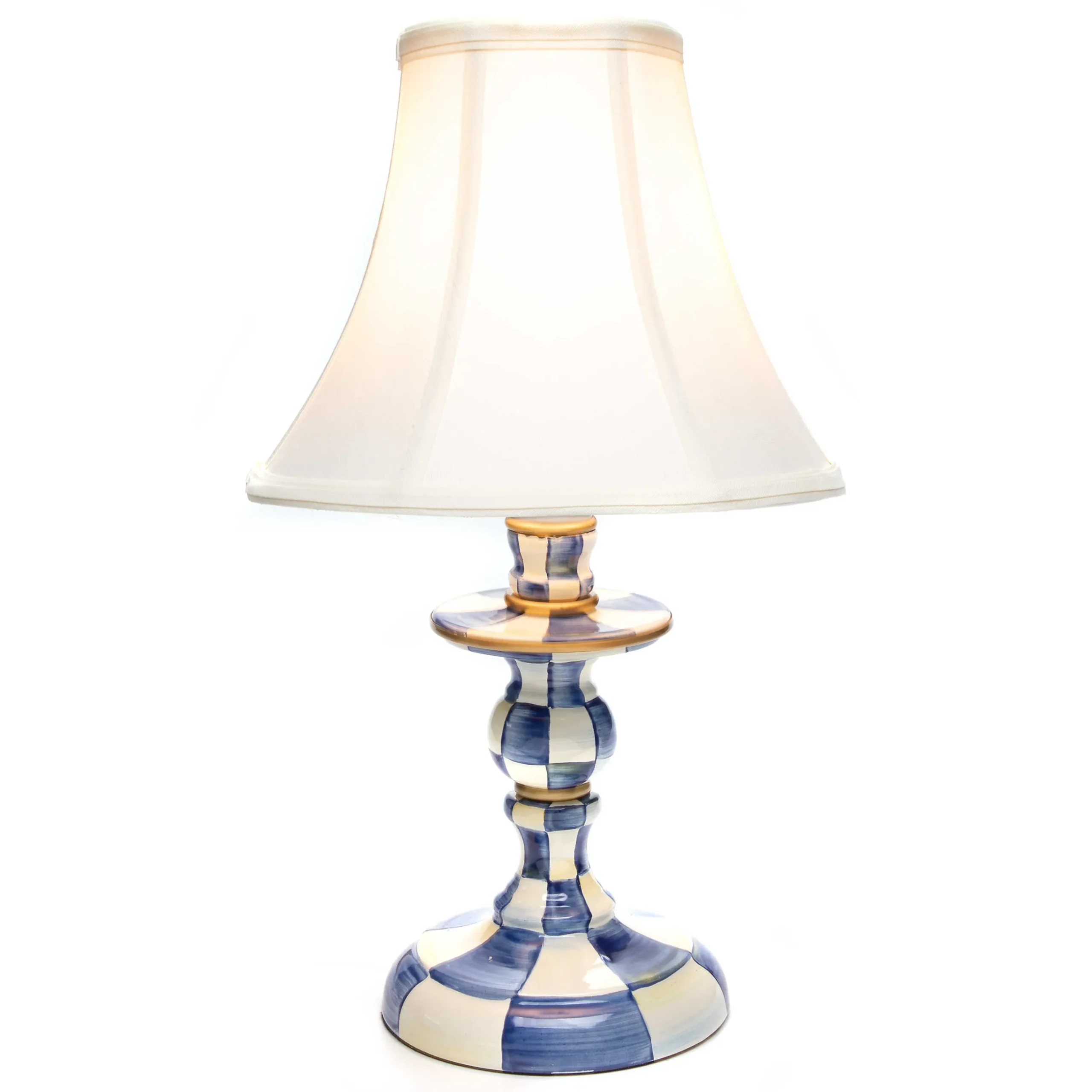 Lighting|MacKenzie-Childs Royal Check Candlestick Lamp