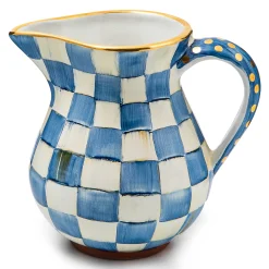 Bar Entertaining|Serveware|MacKenzie-Childs Royal Check Ceramic Portly Pitcher