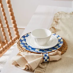 Dinnerware & Flatware|MacKenzie-Childs Royal Check Charger/Plate
