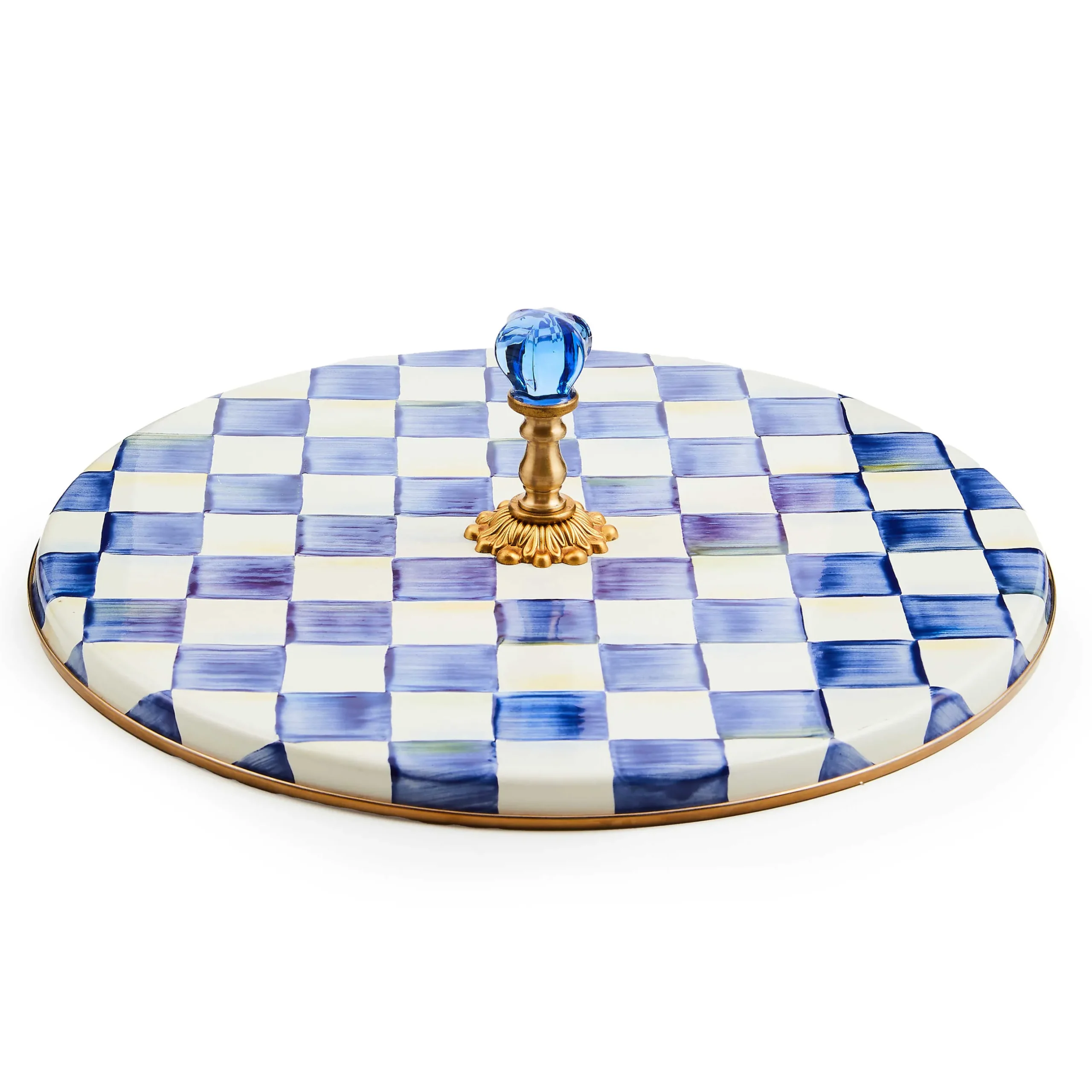 Serveware|MacKenzie-Childs Royal Check Cheese Course