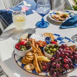 Serveware|MacKenzie-Childs Royal Check Cheese Course