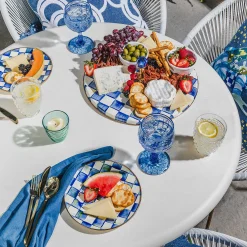 Serveware|MacKenzie-Childs Royal Check Cheese Course