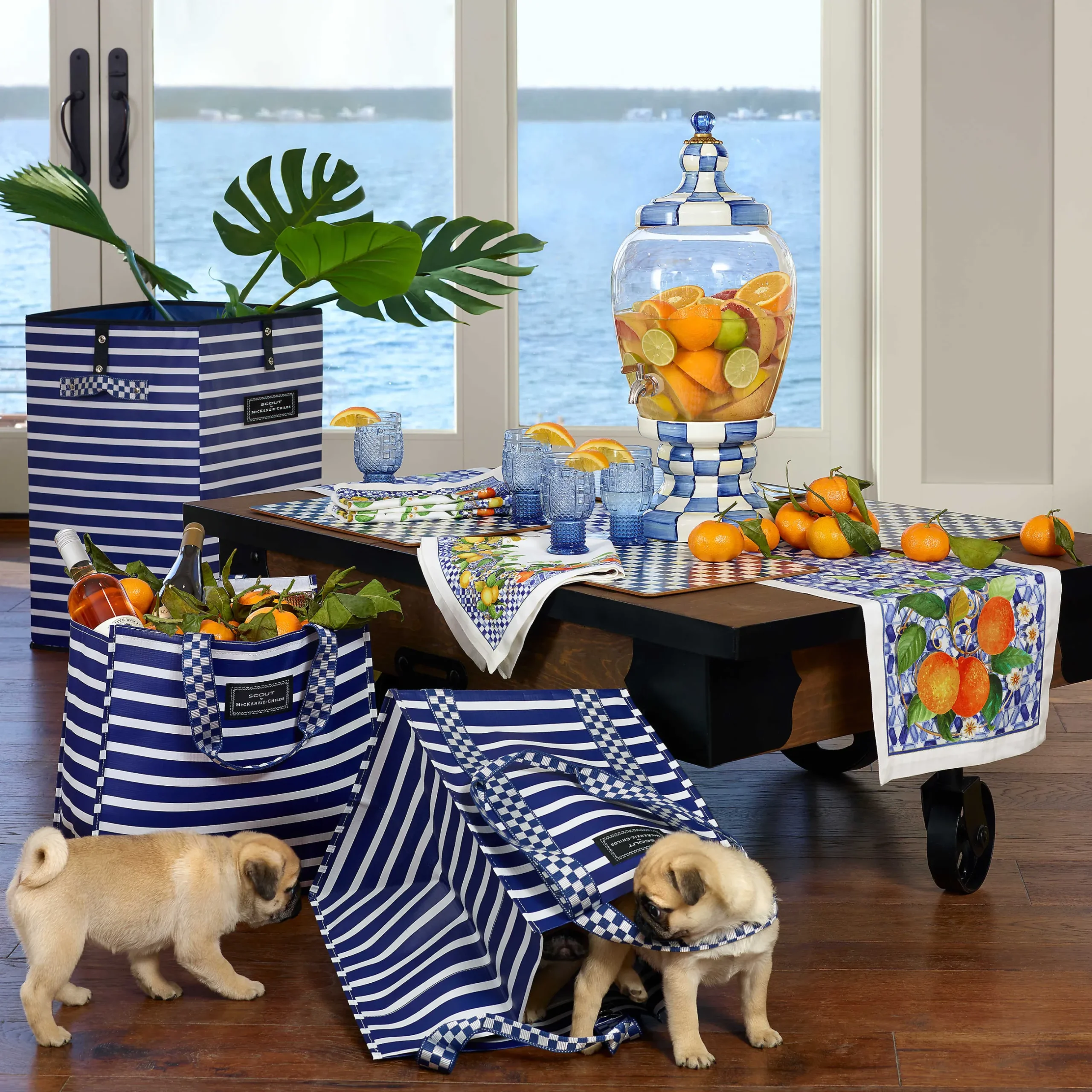 Table Accessories|Kitchen & Table Linens|MacKenzie-Childs Royal Check Cork Back Placemats, Set of 4