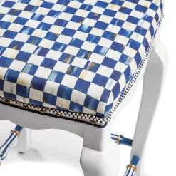 Dining Room & Kitchen|MacKenzie-Childs Royal Check Counter Stool