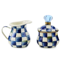 Kitchen & Dining Sets|The Coffee Shop|MacKenzie-Childs Royal Check Creamer  Sugar Bowl Set