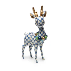 Holiday|Room Accents|MacKenzie-Childs Royal Check Deary Deer
