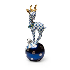 Holiday|MacKenzie-Childs Royal Check Deary Deer on Ornament