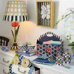 Room Accents|Kitchen Storage & Organization|MacKenzie-Childs Royal Check Demi Canister