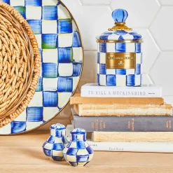 Room Accents|Kitchen Storage & Organization|MacKenzie-Childs Royal Check Demi Canister