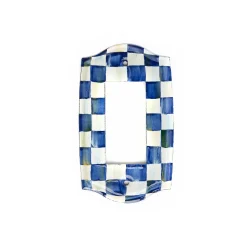 Finishing Touches|Room Accents|MacKenzie-Childs Royal Check Enamel Switch Plate - Single Rocker
