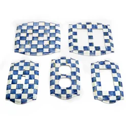 Finishing Touches|Room Accents|MacKenzie-Childs Royal Check Enamel Switch Plate - Single Rocker