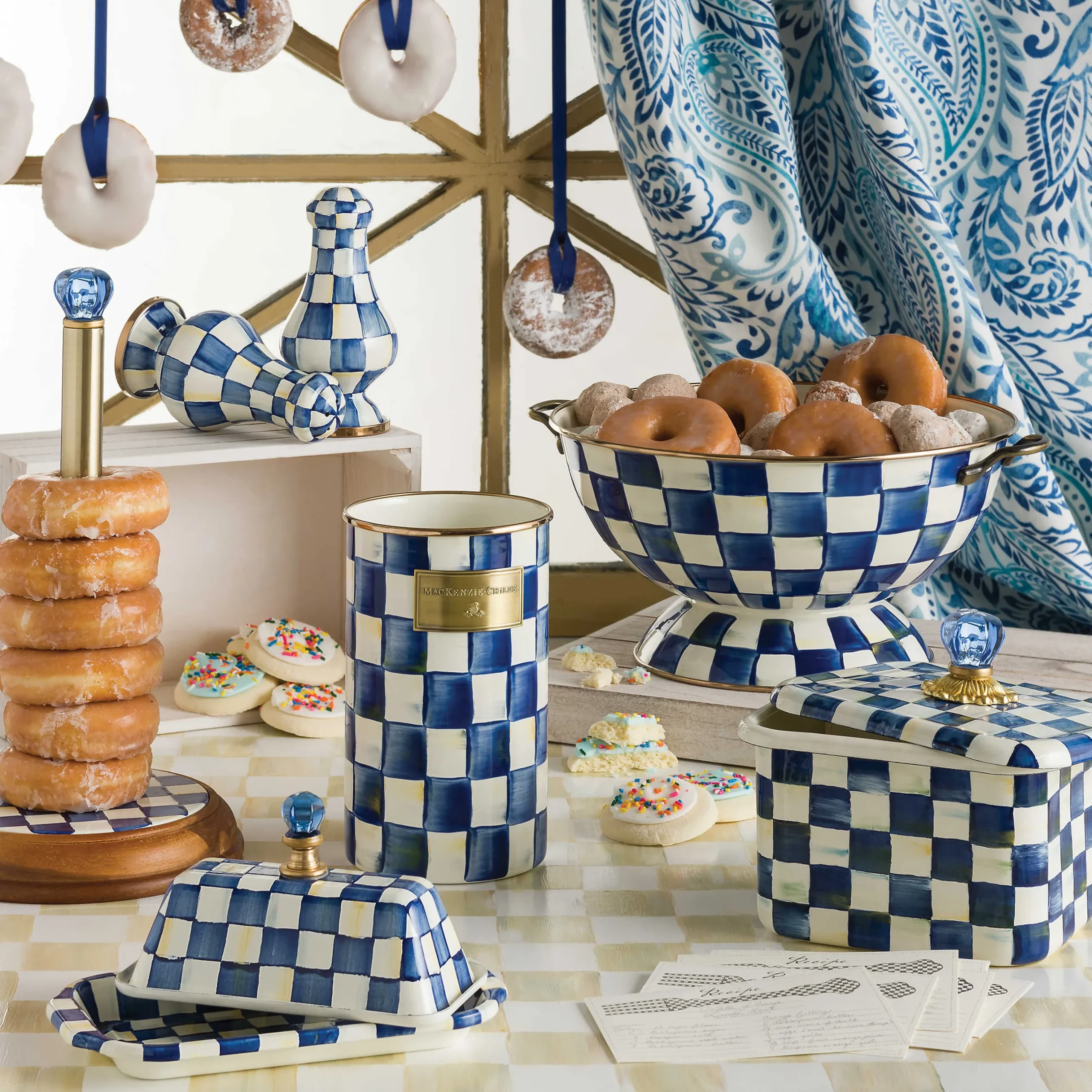 Bar Entertaining|Serveware|MacKenzie-Childs Royal Check Everything Bowl