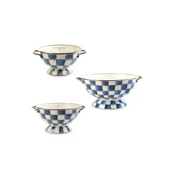 Kitchen & Dining Sets|Kitchen Utensils & Tools|MacKenzie-Childs Royal Check Everything Bowl Colanders Set
