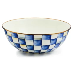 Serveware|MacKenzie-Childs Royal Check Extra Large Everyday Bowl