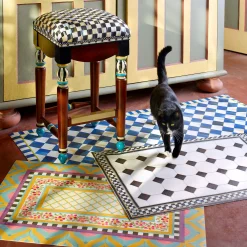 Rugs|MacKenzie-Childs Royal Check Floor Mat - 3' x 5'