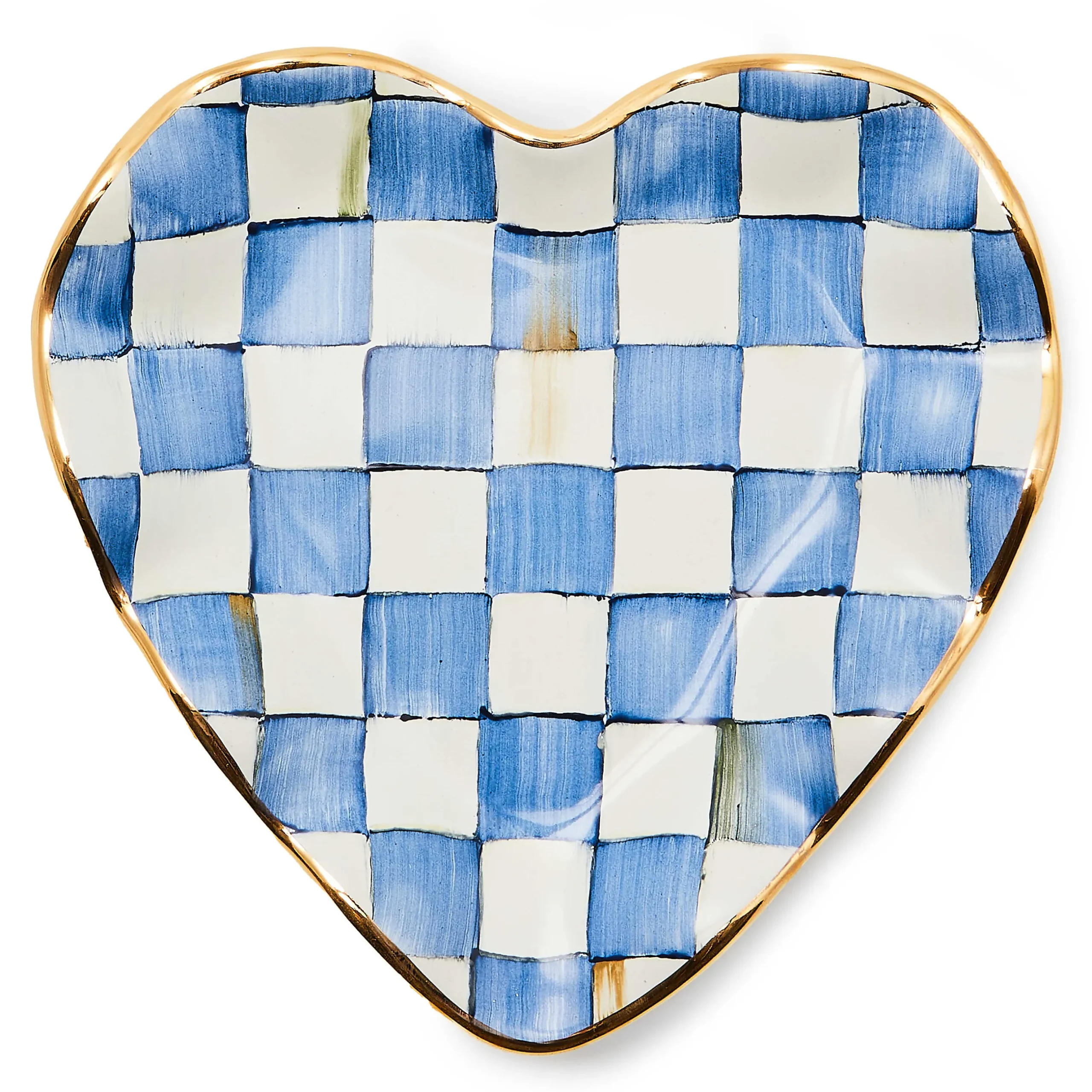 Bar Entertaining|Serveware|MacKenzie-Childs Royal Check Fluted Heart Plate
