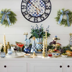 Room Accents|MacKenzie-Childs Royal Check Great Vase