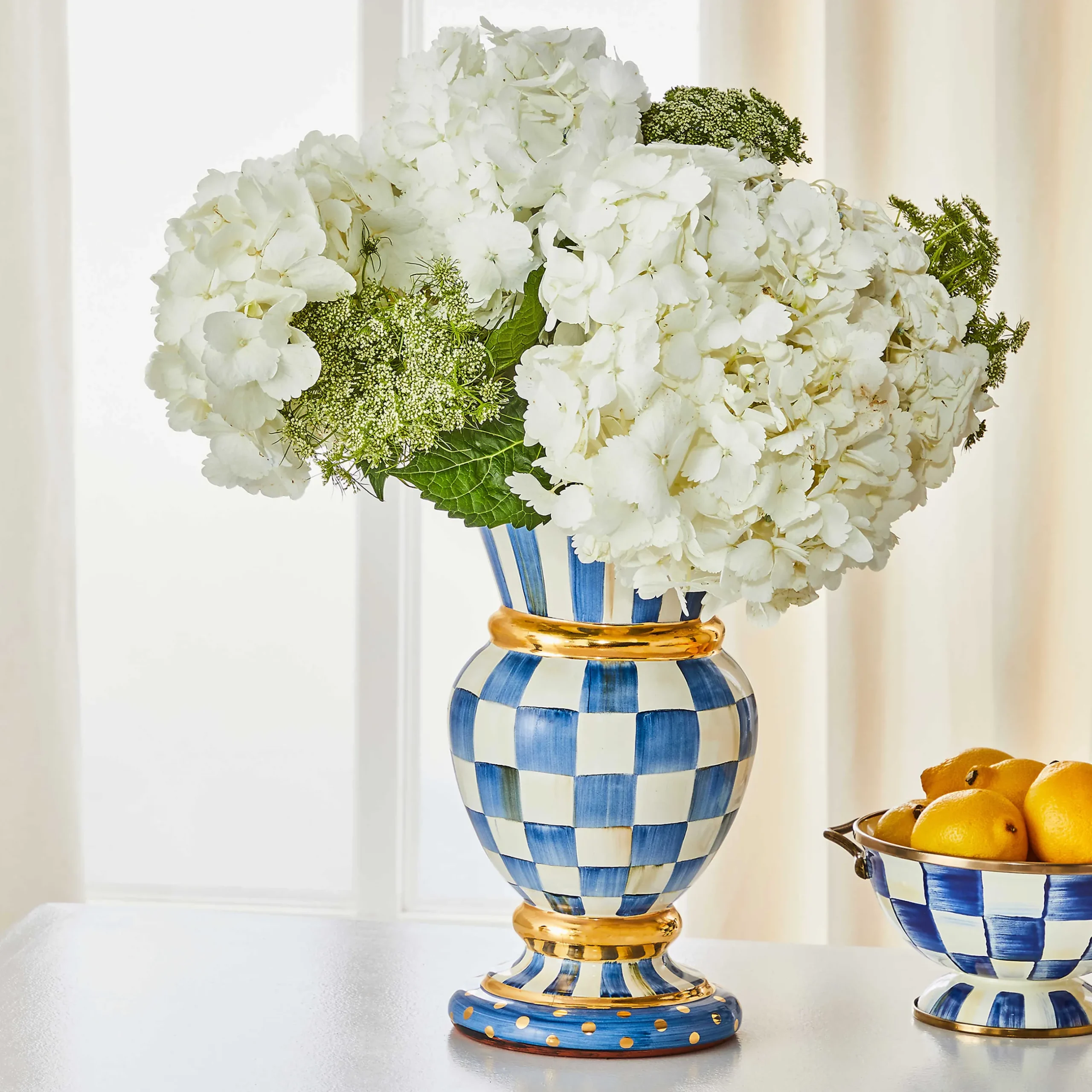 Room Accents|MacKenzie-Childs Royal Check Great Vase