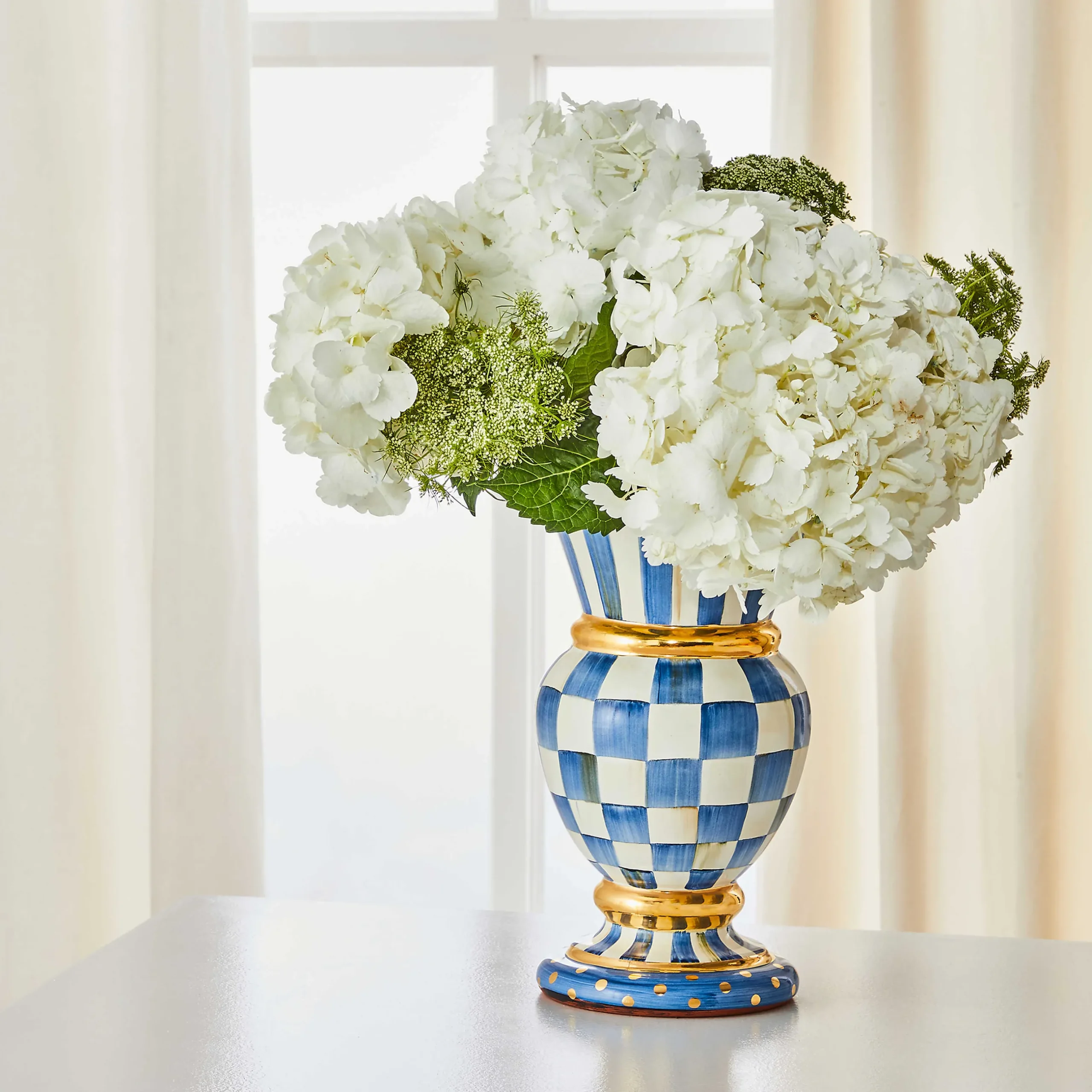 Room Accents|MacKenzie-Childs Royal Check Great Vase