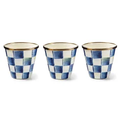 Spring|The Fall Shop|MacKenzie-Childs Royal Check Herb Pots, Set of 3