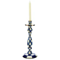 Candles & Fragrances|MacKenzie-Childs Royal Check Large Candlestick