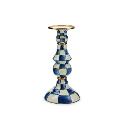 Candles & Fragrances|MacKenzie-Childs Royal Check Large Pillar Candlestick