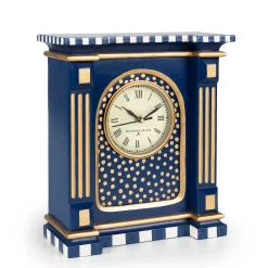 Room Accents|MacKenzie-Childs Royal Check Mantel Clock